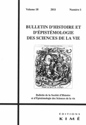 Bulletin d'histoire et d'épistémologie des sciences de la vie, v. 18, no 01
